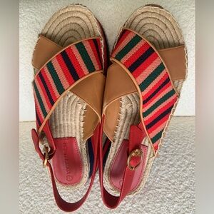 Tory Burch Daisy Sport Desert Camel Multi Sandals, Size 7. 5